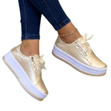 Large-Size Casual Single-Shoe Women's New Round-Headed Thick-Soled Casual Viscose Shoes Single Shoes HZ0115