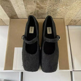 Korean Version Of 100 With Skirts Mary Jane Shoes 2025 Winter Explosion Of Waste Soil Mary Jane Women's Shoes Coarse Heel Single Shoes HZ0115