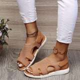 2025 Summer New Women's Sandals Large-Size Breathable Elastic Fly Weaving Flat Bottom Casual Women's Shoes HZ0115