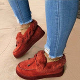 2025 Autumn And Winter Women's Cotton Boots Plus Thick Low Help To Keep Warm Wool Cotton Shoes Popular HZ0115