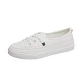 Casual Shoes Women 2025 Spring New Board Shoes Leather Small White Shoes Women Korean Version Of Women's Shoes HZ0115