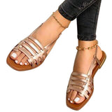 Wish New 2025 Summer Flat Bottom Fish Mouth Casual Sandals Women's Size 40-43 Sandals HZ0115