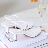 Sandals Women 2025 New Summer Net Red With A Thin Buckle With High Heel Sandals Sexy Dew Korean Version HZ0115