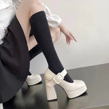 French Mary Jane Single Shoes Women 2025 Spring And Autumn New Word With Temperament Thick-Skin Shoes Single Shoes Women HZ0115