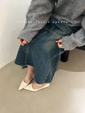 Temperament Red Single Shoe Design Sense Niche 2025 Spring And Autumn New Soft Bottom Tip Down Mary Jane Women's Shoes HZ0115