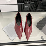 French Pointed Cat Heel Single Shoes Women 2025 Spring New High-Heeled Fine Heel Shoes Work Shoes HZ0115