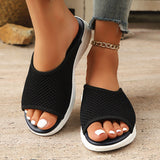 2025 Summer New Large Fashion Comfortable Slope With Leisure Beach Cool Slippers Women HZ0115