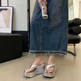 Xia Small Man Height Height And Thin Flip-Flops Drag Woman Xia Poe And Fashion Cool Slippers Thick Bottom Beach Slippers Woman HZ0115
