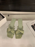 Slope Height Height Cross With Cold Slippers Fairy Shoes Fashion Wear 2025 New Summer Niche High-Heeled Sandals HZ0115