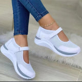 2025 New Women's Casual Single Shoes Large Thick Sole Flying Weaving Breathable Color Casual Single Shoes Women's Shoes HZ0115