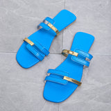 New Ladies Flat-Bottomed Slippers With Casual Fashion Summer Beach Casual Shoes HZ0115