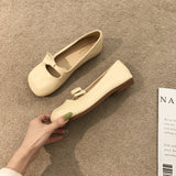 Mori's Round Head Late Wind Literature Soft-Soled Single-Shoe Women 2025 Fairy Vintage Bow Bean Bean Shoes Women's Summer HZ0115
