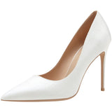 New Fine Heel High Heels Commuting Pointed Light Temperament Black Work Single Heel Women's Shoes 10Cm HZ0115