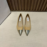 Elegant Gentle Wind Flat-Soled Fairy Shoes 2025 Summer New With Skirt Single Shoes French Small Scented Temperament Tip Shoes HZ0115