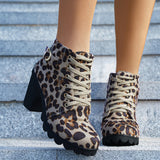 Martin Boots Women's Mid-Autumn 2025 Roundhead Coarse And Short Boots Size High Heel With Side Zipper Fashion HZ0115