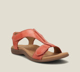 2025 Summer New Large-Size Casual Women's Sandals Flat-Soled Thick-Soled Magic Stick Casual Beach Sandals HZ0115