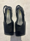 2025 Summer Bag Head A Cool Single Shoes Children Square Grandmother Shoes A Foot Lazy Bean Sandals Women HZ0115