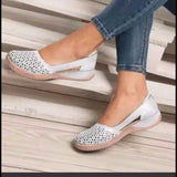 2025 Women's Summer Sandals Bag Head Hollow Large Flat-Soled Sandals Hollow Sandals Hollow Breathable Women's Shoes HZ0115