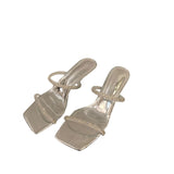 Beautiful Slippers Women's Summer Wear 2025 New Fashion Evening Wind High Heel Cool Slippers Water Drill Fairy Sandals HZ0115