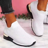 Wish Flying Socks Sports Single Shoes Elastic Large Size Women's Shoes Breathable Sports Single Shoe Size HZ0115