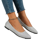 2025 New Sleek Fashion Light-Mouthed Single Shoes Women's Bean Shoes Large Flat-Bottomed Tip Single Shoes HZ0115
