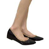 Mary Jane Small 5Cm High Rivet Tip Single Shoes Women 2025 New One-Legged Stubble Shoes HZ0115