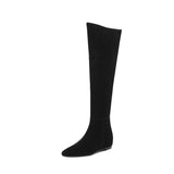 Wasteland Wind Retro Knee Long-Tice Boots Women 2025 Autumn And Winter New Fashion Thin Sharp Head Inside The Raised Boots HZ0115