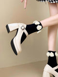 Wedding Shoes Bridal Shoes Main Wedding Dress Artifact Princess French Temperament Coarse Pine Shoes White Mary Treasure Shoes High Heels HZ0115