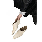 Baotou Half Slippers Women Small Head Slope And High Heel Cool Drag Fashion Outside Wearing Coarse Heel Lazy Muller Shoes HZ0115