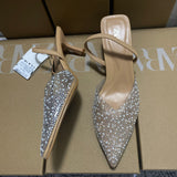 ZA Home 2025 New Spring New Transparent Pearl Water Drill Hot Shoes Fairy Wind Tip Fine Half Bag Head HZ0115
