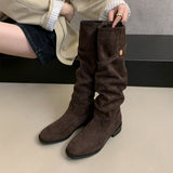 Tuff Skinny Skin Boots Kinca Color Pile Knight Boots Women 2025 New Autumn And Winter Slim High Barrel Thick And Long Boots HZ0115