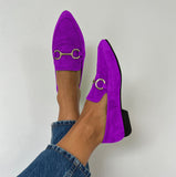 The Spring And Autumn 2025 Sharp-Pointed Muller Shoes 40-43 Shallow Fastener Large Size Casual Single Shoe Women HZ0115