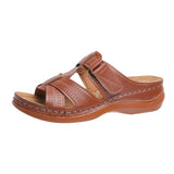 Large-Size Women's Slippers In The Summer Of 2025 New Slope And Flat Bottom With The Toe 35 -44 Yards Women's Slippers HZ0115