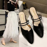 Coarse And Cool Slippers Women's Summer 2025 New Half-Slippers Korean Version Inside And Outside Wear High And Female Shoes HZ0115