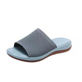 2025 Summer New Large Size Women's Shoes Casual Flying Shoes Soft Polyurethane Lightweight Flat-Bottomed Slippers Women HZ0115