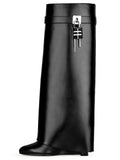 New Autumn And Winter New Locking Slope With Ladies Boots High Heel Tip One-Legged Women's Boots HZ0115