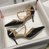 Sharp-Headed Water Drill Buckle And Heel 2025 Summer New Women's High Heels Women's Shoes Large Women's Shoes HZ0115