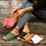 2025 Spring And Summer New Cool Drag Women's Shoes Comfortable Slope And Thick Sole Simple Casual Wear Slippers HZ0115