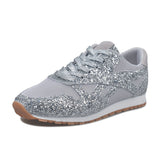 Large-Size Women's Shoes Casual Sneakers Women's New Autumn 2025 New Glided Loose Cakes With Breathable Water Drill Singles Shoes For Women HZ0115