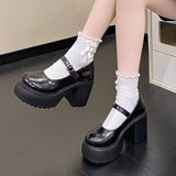 Vintage Back-Bottomed Retro Mary Jane Shoes Women 2025 New Four-Season Fashion Almost Thin Small Leather Shoes HZ0115