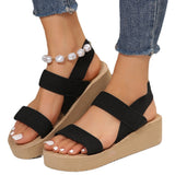 2025 Spring And Summer New Pine Cake And Thick-Soled Women's Dewear Sandals Elastic Tight Slopes And Women's Shoes HZ0115