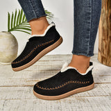 In The Winter Of 2025, The New Women's Warm Cotton Shoes Are Warm And Cotton Shoes Are Pure Color And Velvet And Thicken To Keep Warm. HZ0115