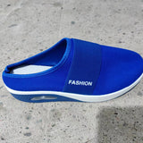 2025 Summer Large-Size Lazy One Foot Pedaled Net Thick Bottom Slippers Women Slope And Slippers Women HZ0115