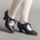 2025 New Fashion Heel Women Hollow Heel Single Shoes Pure Color Large-Size Pointed Shoes HZ0115