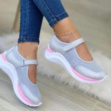 2025 Summer Round Head Knitting Magic Thick-Soled Sandals Women Large Code Grid Roman Sandals HZ0115