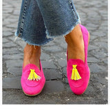 Spring And Autumn 2025 New Flat Bottom Round Head 40-43 Shallow Mouth Su Casual Single Shoe Woman HZ0115