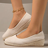 Slot Hed Single Shoes Women 23 Spring And Autumn New Light Tip Thick-Shoe High-Heeled Shoes Lined Old Cloth Shoes Work Shoes HZ0115