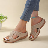 Large Women's Shoes 2025 Summer New Roman Wind Hollow And Breathable Low With Bohemian Breeze Cool Drag HZ0115