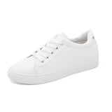 Small White Shoes Women 2025 Spring And Autumn New Fashion Flat Shoes Students Breathable Women's Shoes Net Red Single Shoes Casual White Shoes HZ0115