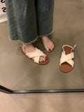 Flat-Soled Sandals Women 2025 New Summer Retro National Fairy Evening Wind Simia Beach Wearing Slippers HZ0115